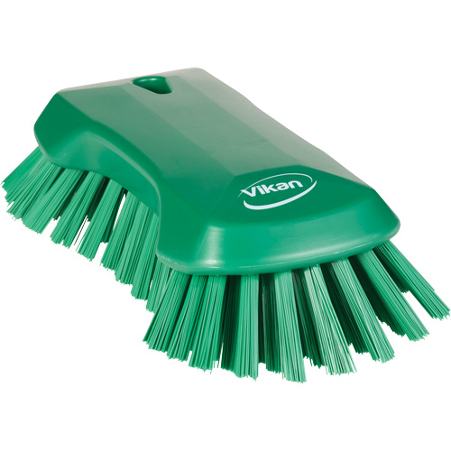 Brosse &agrave; main, Soies Tr&egrave;s ferme, Longueur de 9-1/10", Vert Helyx Safety & Industrial Supplies