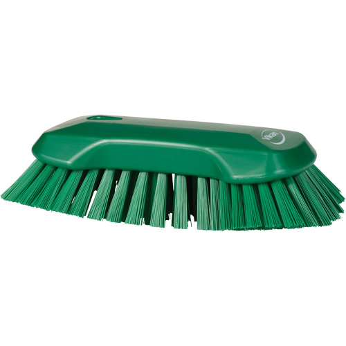 Brosse &agrave; main, Soies Tr&egrave;s ferme, Longueur de 9-1/10", Vert Helyx Safety & Industrial Supplies