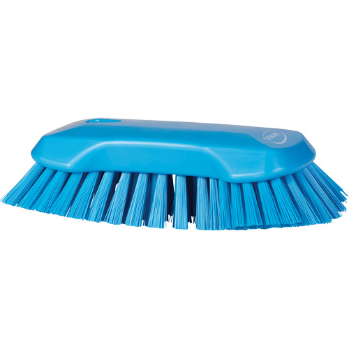 Brosse &agrave; main, Soies Tr&egrave;s ferme, Longueur de 9-1/10", Bleu Helyx Safety & Industrial Supplies