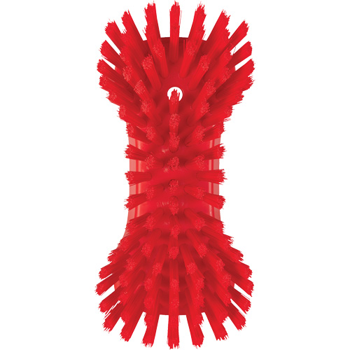 Brosse &agrave; main, Soies Tr&egrave;s ferme, Longueur de 9-1/10", Rouge Helyx Safety & Industrial Supplies