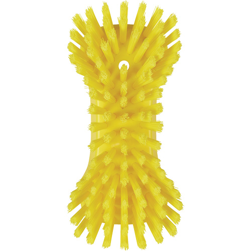 Hand Brush, Extra Stiff Bristles, 9-1/10" Long, Yellow Helyx Safety & Industrial Supplies
