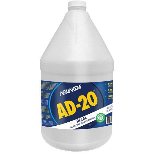 AD20 Decal Eco-Friendly Industrial Grade Calcium, Lime & Rust Stain Remover White Label, Jug Helyx Safety & Industrial Supplies