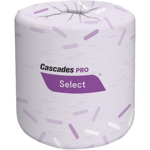 Pro Select&reg; Bathroom Tissue, 2 Ply, 420 Sheets/Roll, White Helyx Safety & Industrial Supplies