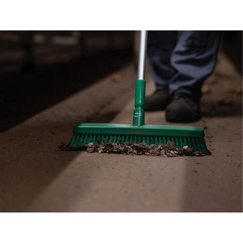 T&ecirc;te de balai-brosse, Crins Fin/Ferme, 16-1/2", Polyester/Polypropyl&egrave;ne, Vert Helyx Safety & Industrial Supplies