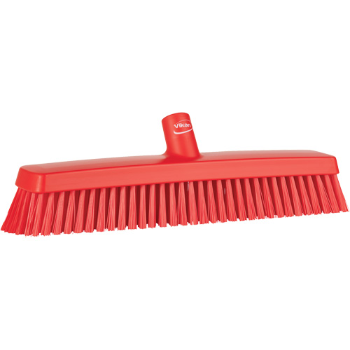 T&ecirc;te de balai-brosse, Crins Fin/Ferme, 16-1/2", Polyester/Polypropyl&egrave;ne, Rouge Helyx Safety & Industrial Supplies