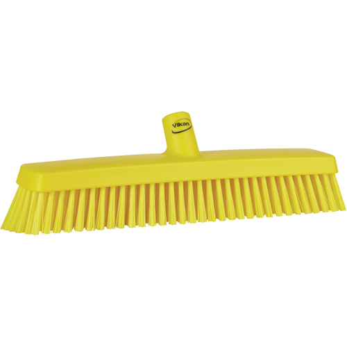 T&ecirc;te de balai-brosse, Crins Fin/Ferme, 16-1/2", Polyester/Polypropyl&egrave;ne, Jaune Helyx Safety & Industrial Supplies