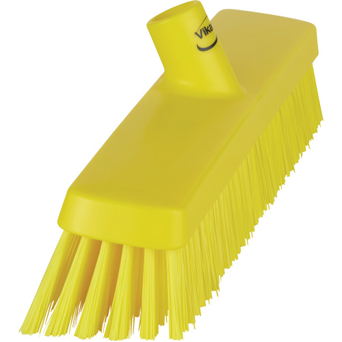 T&ecirc;te de balai-brosse, Crins Fin/Ferme, 16-1/2", Polyester/Polypropyl&egrave;ne, Jaune Helyx Safety & Industrial Supplies