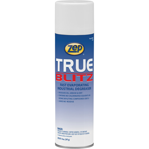 True Blitz Fast-Evaporating Industrial Degreaser, 14 oz., Aerosol Can Helyx Safety & Industrial Supplies