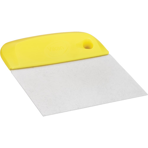 Flexible Stainless Steel Dough Cutter/Scraper, Yellow, 4-1/2" W x 5-3/4" L Helyx Safety & Industrial Supplies