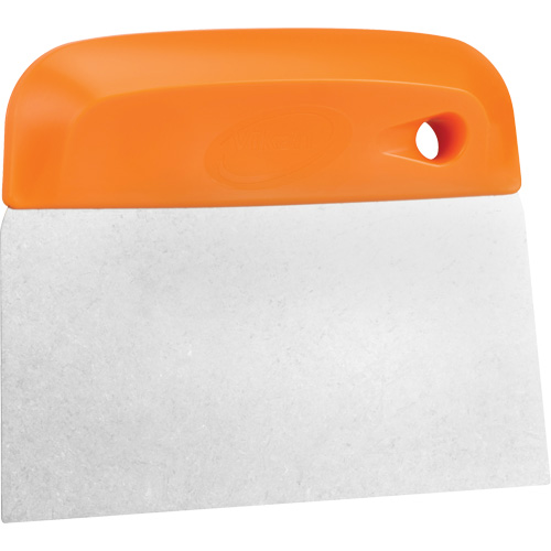 Flexible Stainless Steel Dough Cutter/Scraper, Orange, 4-1/2" W x 5-3/4" L Helyx Safety & Industrial Supplies