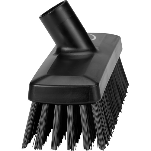 Balai compact pour murs et terrasses, Crins Ferme, 8-9/10", Polyester/Polypropyl&egrave;ne, Noir Helyx Safety & Industrial Supplies