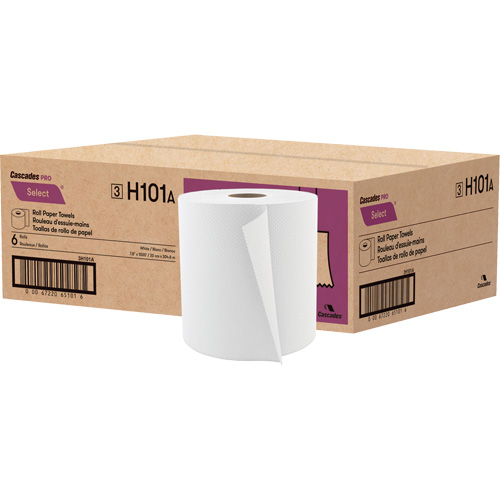 Rouleau de papier essuie-tout PRO Select, 1 pli, Standard, 1000' lo Helyx Safety & Industrial Supplies