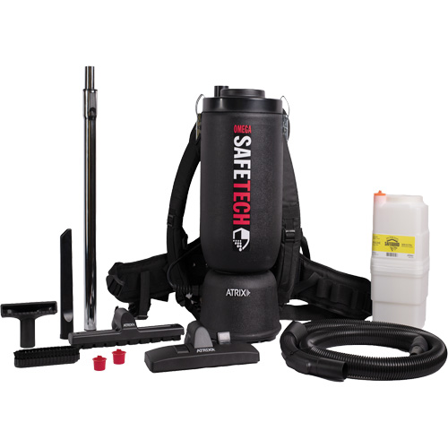 Omega SafeTech HEPA Backpack Vacuum Helyx Safety & Industrial Supplies