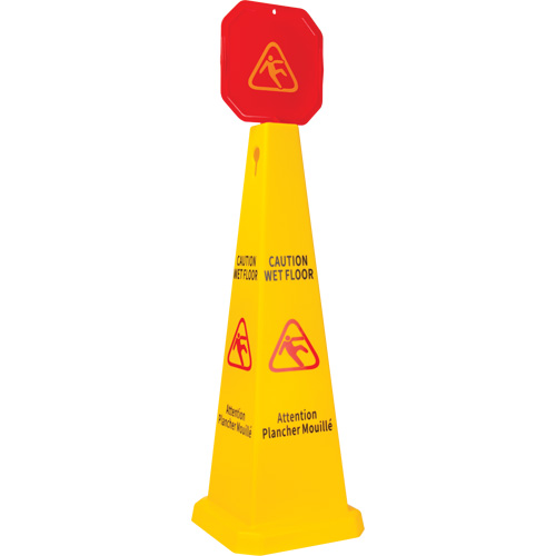 Capuchon d'avertissement de plancher mouill&eacute; pour c&ocirc;ne, Pictogramme Helyx Safety & Industrial Supplies
