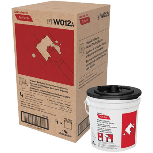 PRO Tuff-Job&reg; Refillable Bucket & Lid for W011 Wipers Helyx Safety & Industrial Supplies