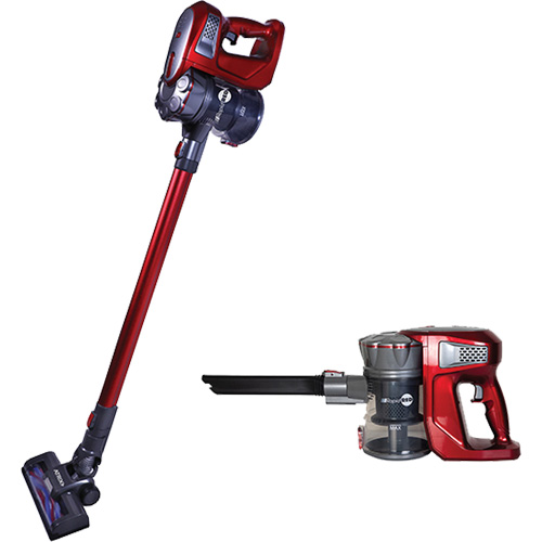 Rapid Red Cordless Stick Vacuum, Dry, 0.5 US Gal. (1.89 Litres) Helyx Safety & Industrial Supplies