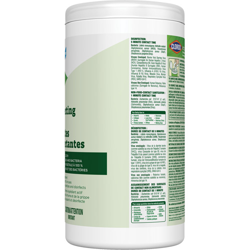 Lingettes d&eacute;sinfectantes EcoClean, 75 lingettes Helyx Safety & Industrial Supplies