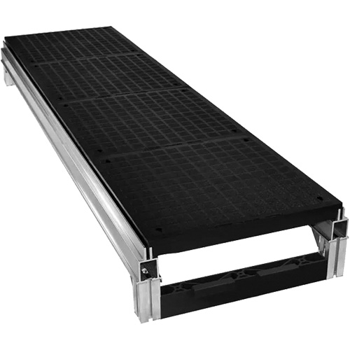 Trousse de plateforme de travail modulaire en aluminium lisse FOUNDATION, 18" la x 72" pr, Capacit&eacute; de 400 lb, Enti&egrave;rement soud&eacute; Helyx Safety & Industrial Supplies