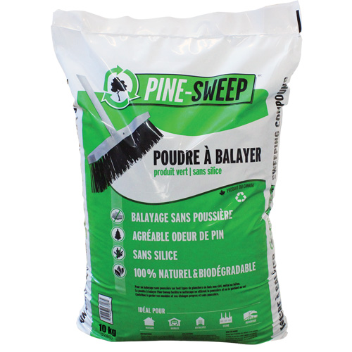 Compos&eacute; de balayage biod&eacute;gradable Pine Sweep, Sac, 22 lb (10 kg) Helyx Safety & Industrial Supplies