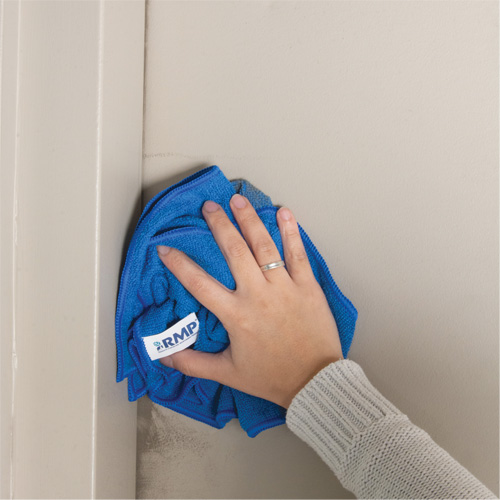 Chiffon de d&eacute;poussi&eacute;rage et nettoyage, Microfibre, Bleu Helyx Safety & Industrial Supplies