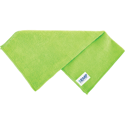Chiffon de d&eacute;poussi&eacute;rage et nettoyage, Microfibre, Vert Helyx Safety & Industrial Supplies