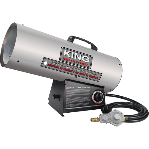 Forced Air Construction Heater, Contractor, Propane, 125000 BTU/H Helyx Safety & Industrial Supplies