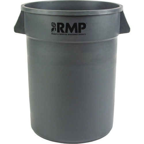 Garbage Bin, Polyethylene, 32 US gal. Helyx Safety & Industrial Supplies