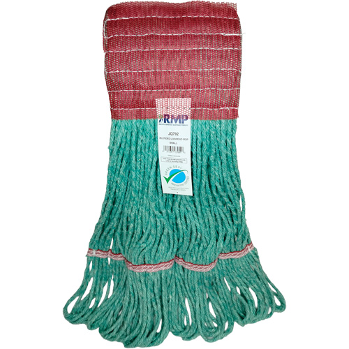 Wide-Band Mop Head, Antimicrobial/Floor Finishing/Specialty, Cotton/Rayon/Synthetic, Loop Style Helyx Safety & Industrial Supplies