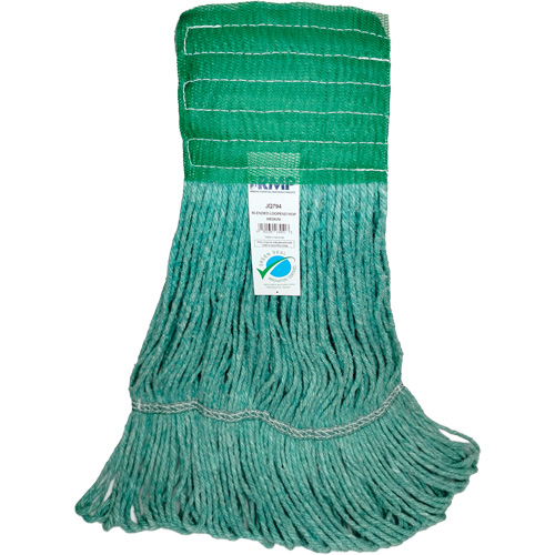 Wide-Band Mop Head, Antimicrobial/Floor Finishing/Specialty, Cotton/Rayon/Synthetic, Loop Style Helyx Safety & Industrial Supplies