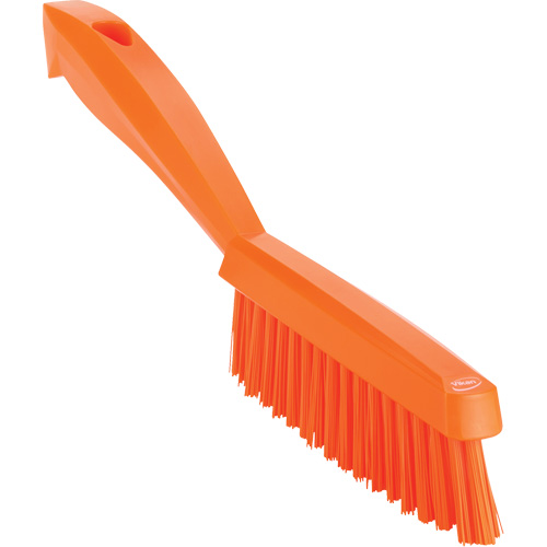 Brosse &agrave; main &eacute;troite &agrave; manche court, Soies Tr&egrave;s ferme, Longueur de 11-4/5", Orange Helyx Safety & Industrial Supplies