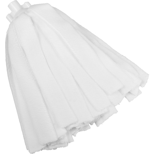 Socket Mop, White, Microfibre, Cut Style Helyx Safety & Industrial Supplies
