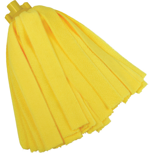 Socket Mop, Yellow, Microfibre, Cut Style Helyx Safety & Industrial Supplies
