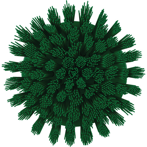 Brosse ronde HyDrive pour perceuse, Soies Tr&egrave;s ferme, Longueur de 3-1/10", Vert Helyx Safety & Industrial Supplies
