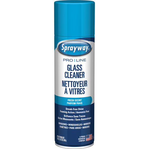 Ammonia-Free Pro Line Glass Cleaner with Fresh Scent, 19 oz., Aerosol Can Helyx Safety & Industrial Supplies
