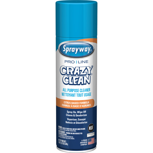 Pro Line Crazy Clean&reg; All Purpose Cleaner, 19 oz., Aerosol Can Helyx Safety & Industrial Supplies