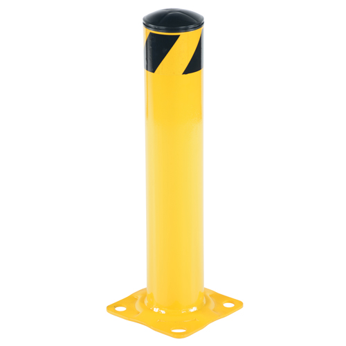 Butoir de s&eacute;curit&eacute;, Acier, 24" h x 4,5" la, Jaune Helyx Safety & Industrial Supplies