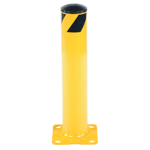 Butoir de s&eacute;curit&eacute;, Acier, 24" h x 4,5" la, Jaune Helyx Safety & Industrial Supplies