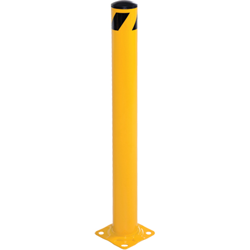 Bollard, Steel, 42" H x 5-1/2" W, Yellow Helyx Safety & Industrial Supplies