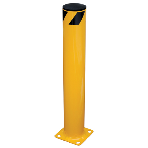 Butoir de s&eacute;curit&eacute;, Acier, 36" h x 5,5" la, Jaune Helyx Safety & Industrial Supplies