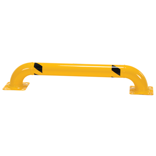 Low Profile Rack Guards, 4' W x 0.75' H, Yellow Helyx Safety & Industrial Supplies