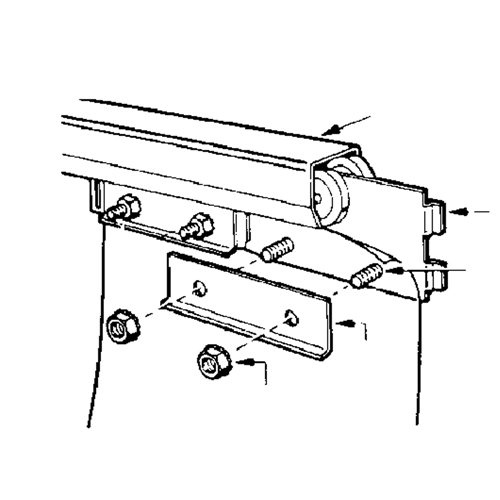 Rail de roulement pour murs-rideaux, 10' lo Helyx Safety & Industrial Supplies
