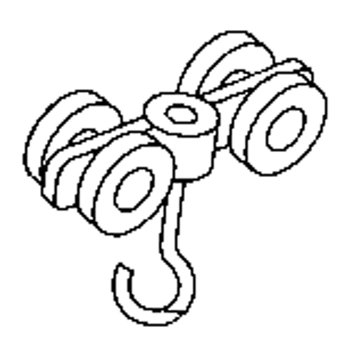 Rouleau double en acier pour rail de roulement de murs-rideaux Helyx Safety & Industrial Supplies