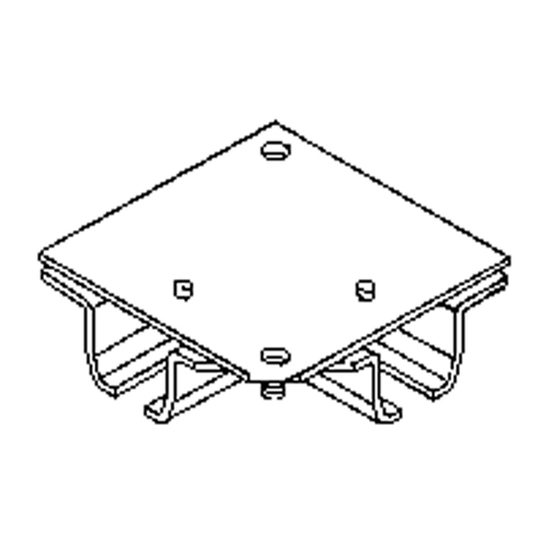 Ceiling Mount Curtain Partition 90° Corner Connector Helyx Safety & Industrial Supplies