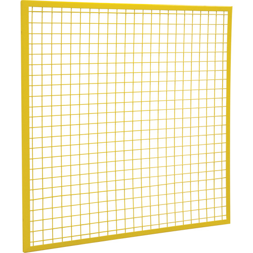 Composantes pour partitions & cloisons grillag&eacute;es - Panneaux, 4' h x 4' la, Jaune Helyx Safety & Industrial Supplies