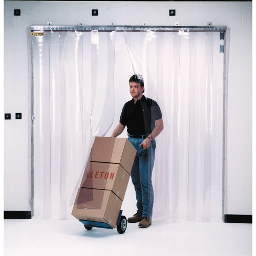Portes &agrave; lani&egrave;res, 5' x 8' Ouverture de la porte, Largeur des lani&egrave;res 8", &eacute;paisseur  des lani&egrave;res 0,080" Helyx Safety & Industrial Supplies