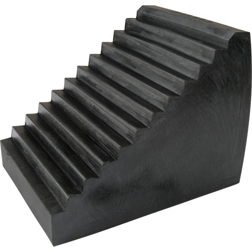 Wheel Chock, 9-1/2" x 6-1/2" x 7-1/2", Black Helyx Safety & Industrial Supplies