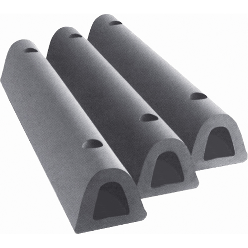 Extruded Rubber Dock Fenders, Rubber, 4-1/2" W x 24" L x 3-3/4" D Helyx Safety & Industrial Supplies