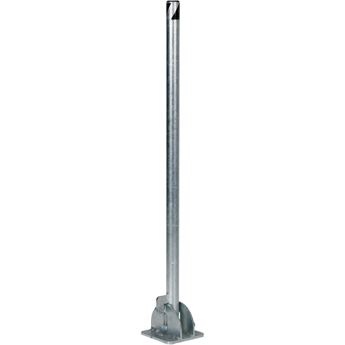 Butoirs repliables, Acier, 42" h x 1-3/4" la, Argent Helyx Safety & Industrial Supplies