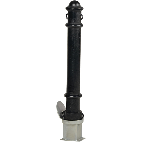 Bornes d&eacute;coratives amovibles, Acier, 40" h x 4-1/2" la, Noir Helyx Safety & Industrial Supplies