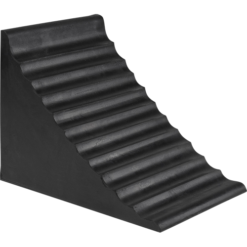 Wheel Chock, 9-7/8" x 7-1/8" x 7-1/2", Black Helyx Safety & Industrial Supplies
